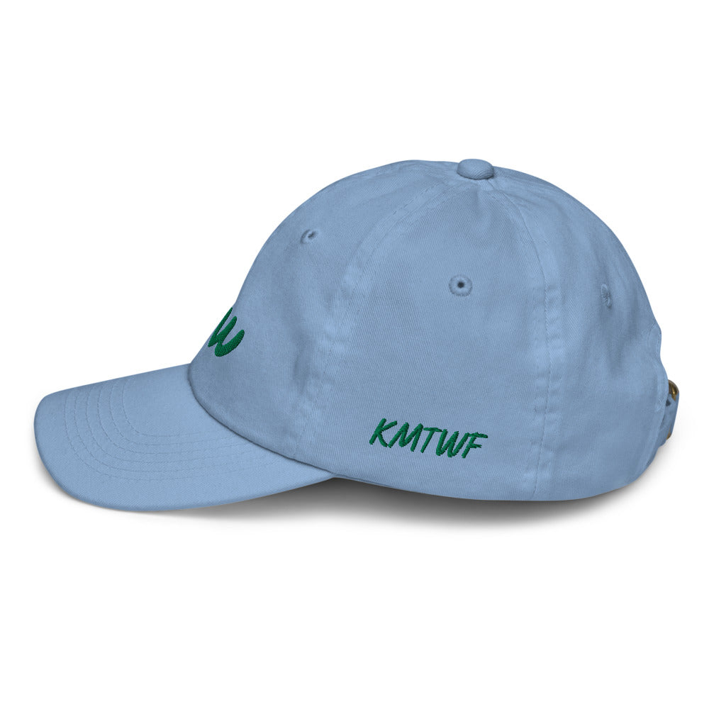 Now In Emerald Embroidery on Youth Baseball Cap