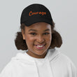 Courage In Amber Embroidery on Youth Baseball Cap