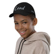 Lead In Silver Embroidery on Youth Baseball Cap