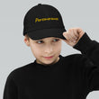 Perseverance In Gold Embroidery on Youth Baseball Cap