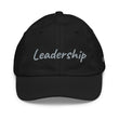 Leadership In Silver Embroidery on Youth Baseball Cap