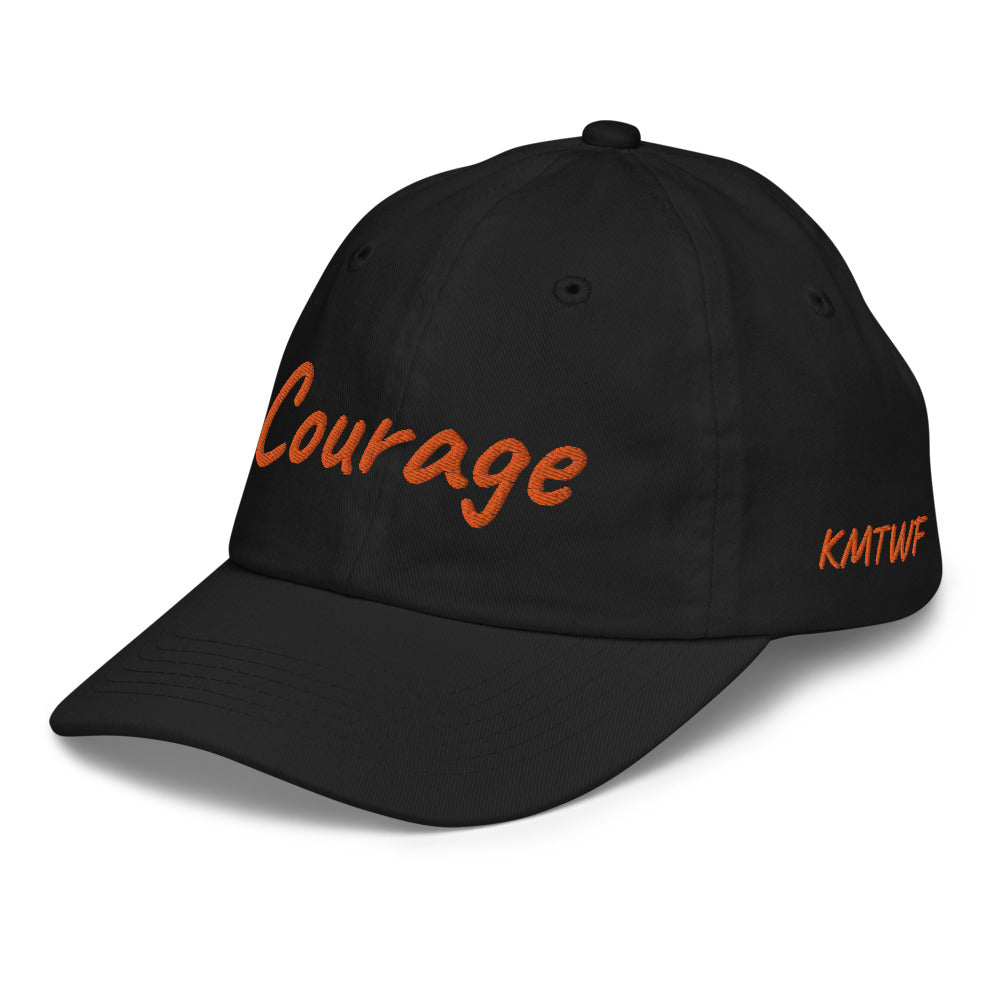 Courage In Amber Embroidery on Youth Baseball Cap