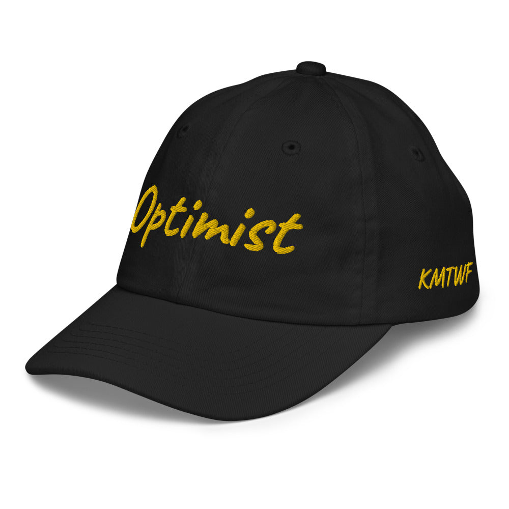 Optimist In Gold Embroidery on Youth Baseball Cap