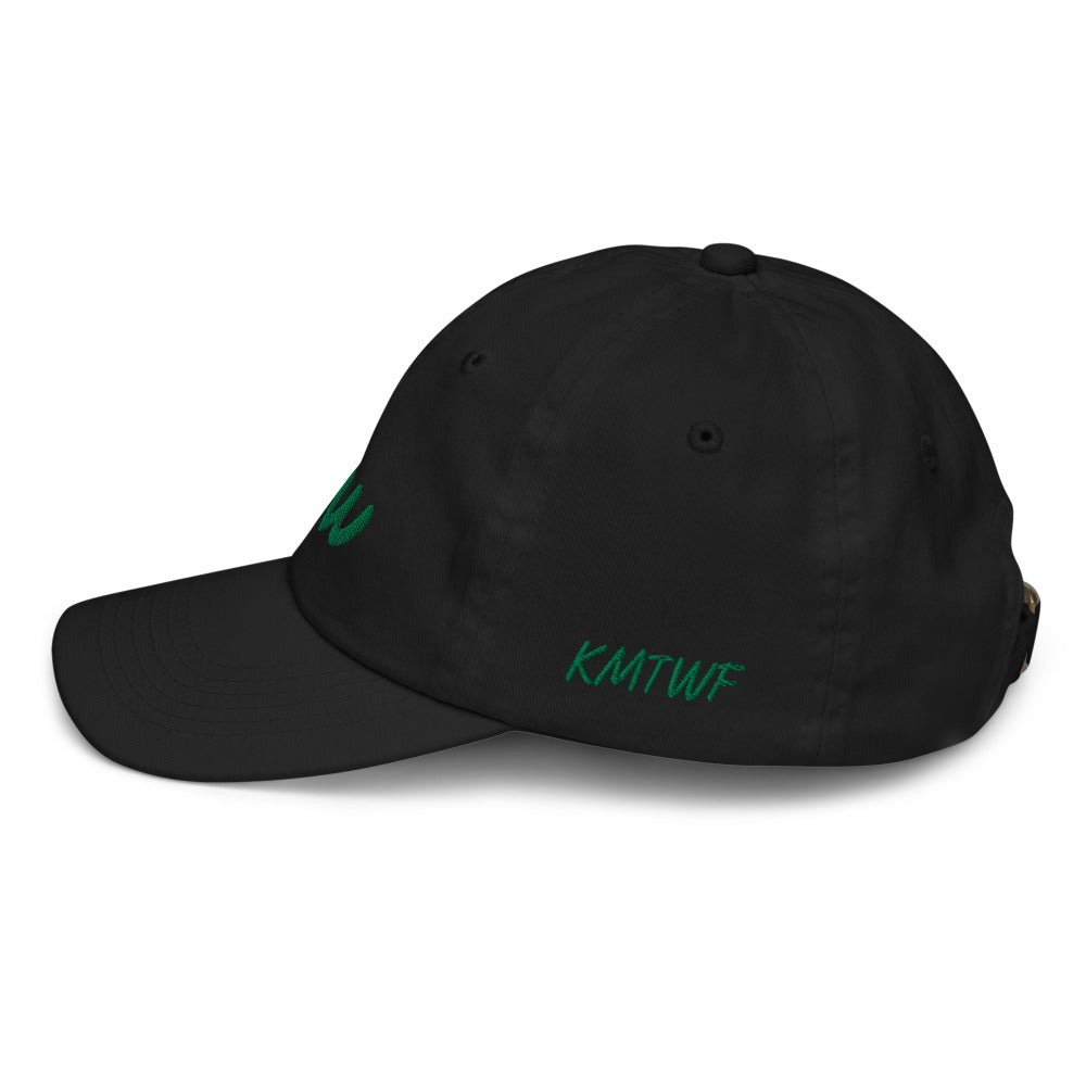 Now In Emerald Embroidery on Youth Baseball Cap