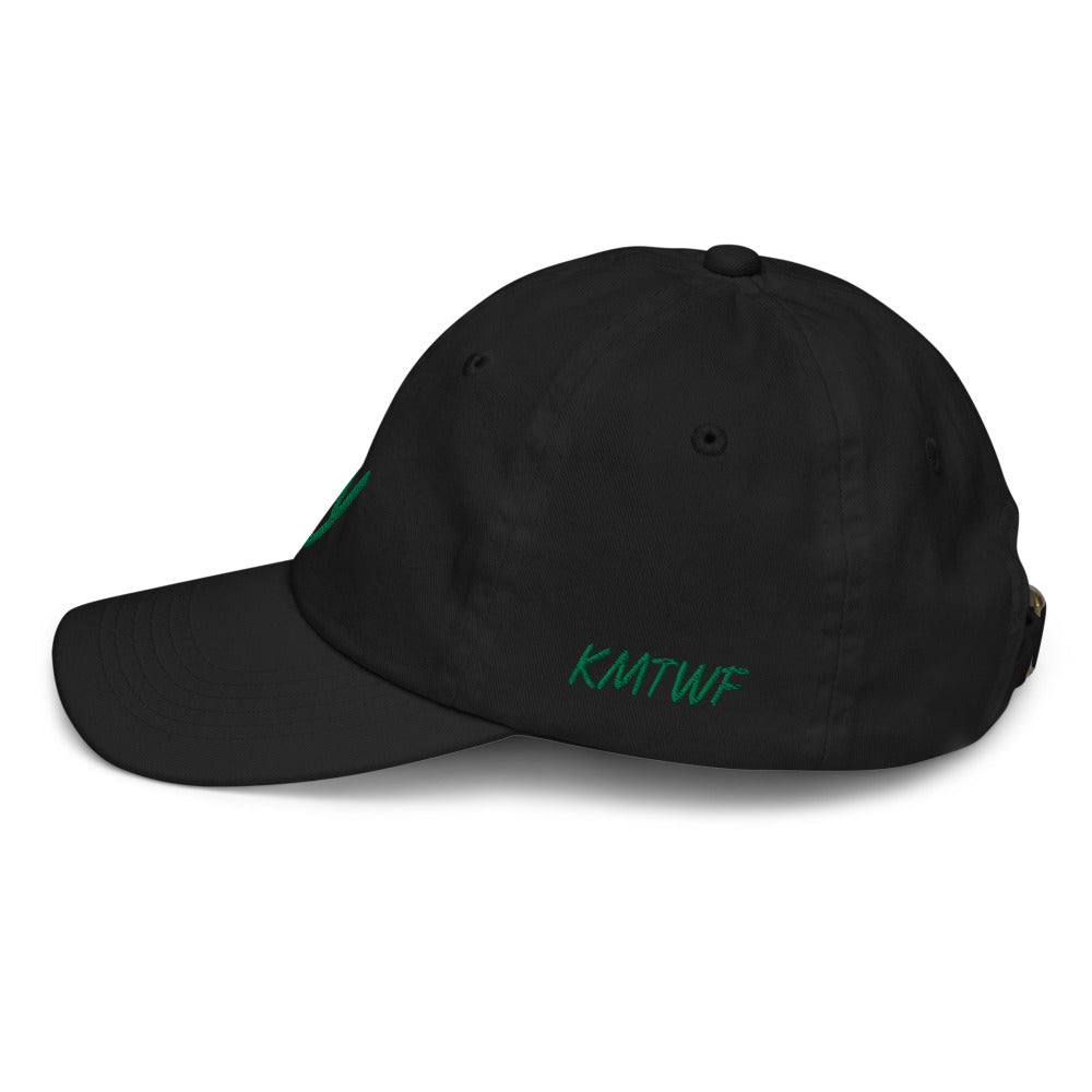 Joy In Emerald Embroidery on Youth Baseball Cap