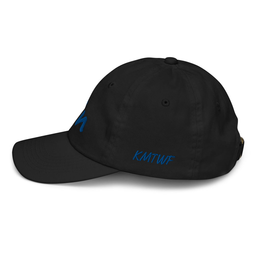 Win In Sapphire Embroidery on Youth Baseball Cap