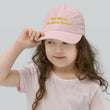 Keep Moving The World Forward In Gold Embroidery on Youth Baseball Cap