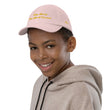 Keep Moving The World Forward In Gold Embroidery on Youth Baseball Cap