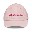 Motivation In Star Rose Quartz Embroidery on Youth Baseball Cap