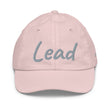 Lead In Silver Embroidery on Youth Baseball Cap