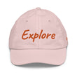 Explore In Amber Embroidery on Youth Baseball Cap