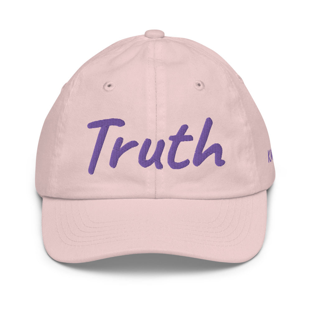 Truth In Amethyst Embroidery on Youth Baseball Cap