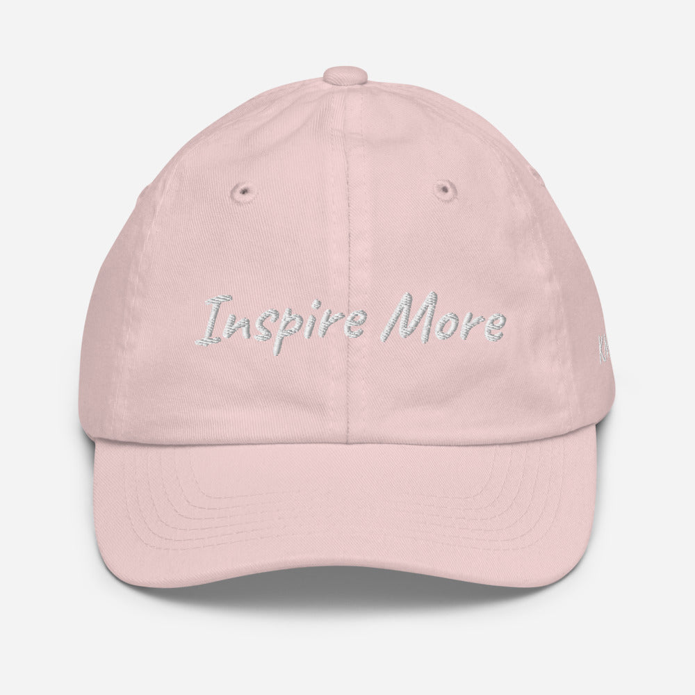 Inspire More In Diamond Embroidery on Youth Baseball Cap