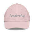 Leadership In Silver Embroidery on Youth Baseball Cap