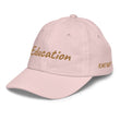 Education In Copper Embroidery on Youth Baseball Cap