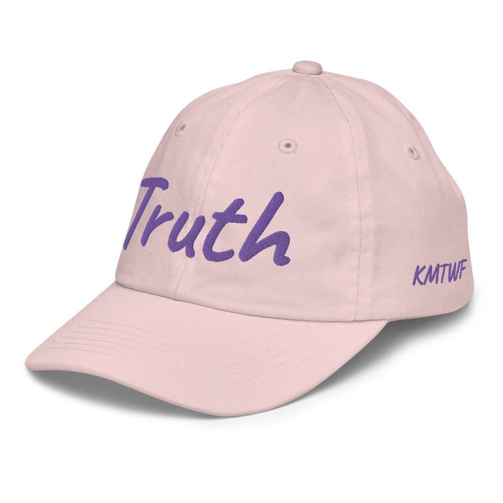 Truth In Amethyst Embroidery on Youth Baseball Cap