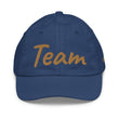 Team In Celluloid Embroidery on Youth Baseball Cap