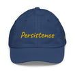 Persistence In Gold Embroidery on Youth Baseball Cap