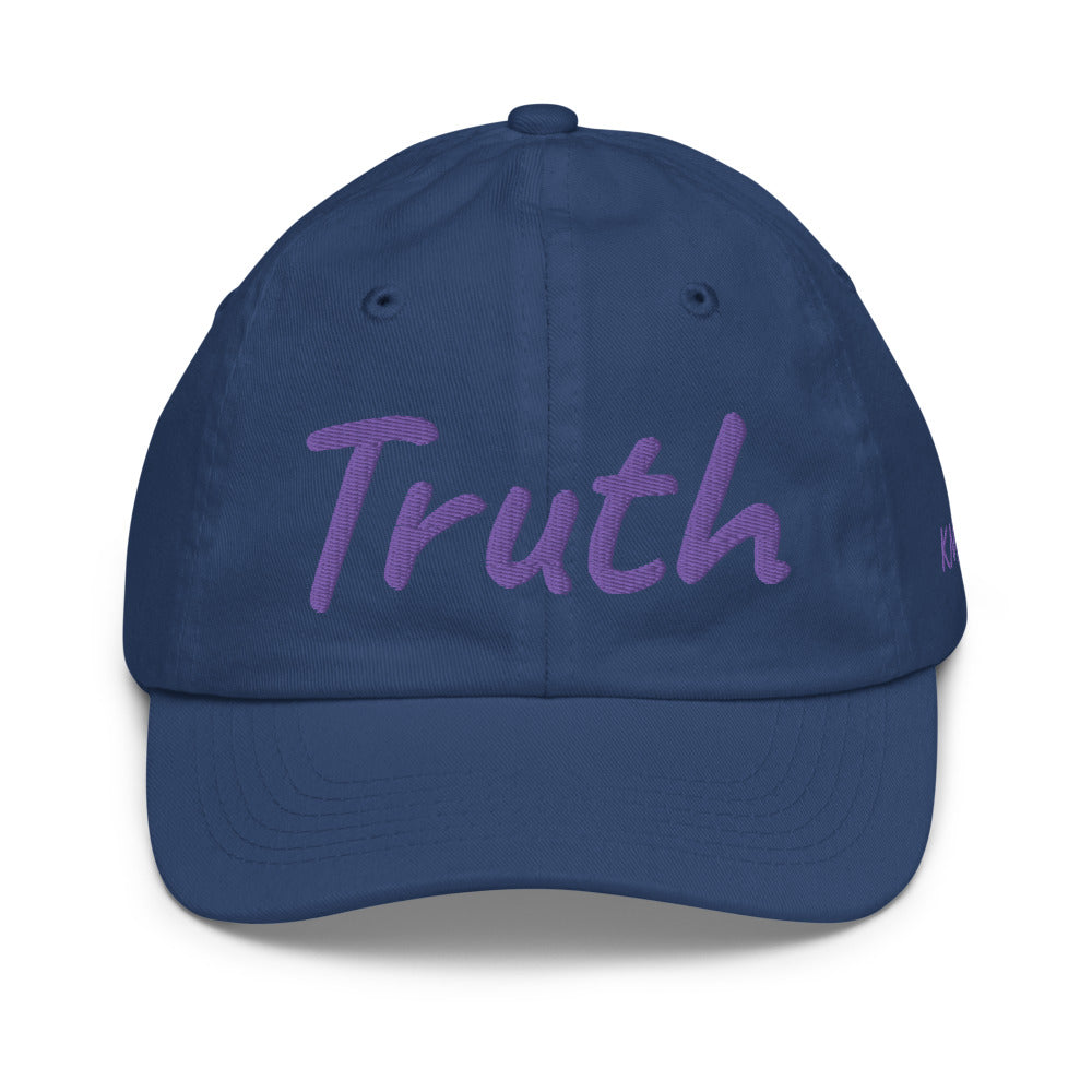 Truth In Amethyst Embroidery on Youth Baseball Cap