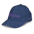 Believe In Amethyst Embroidery on Youth Baseball Cap