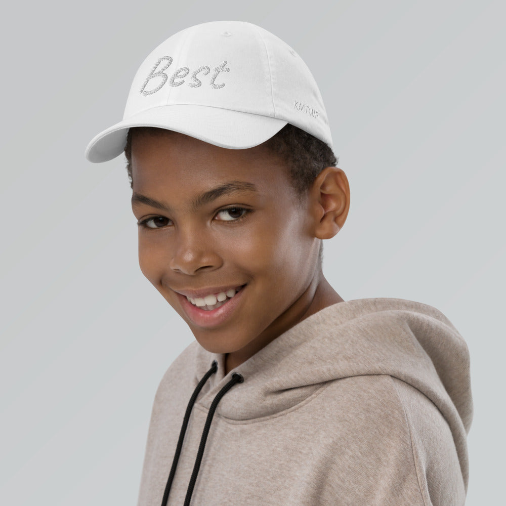 Best In Diamond Embroidery on Youth Baseball Cap