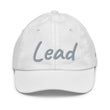 Lead In Silver Embroidery on Youth Baseball Cap