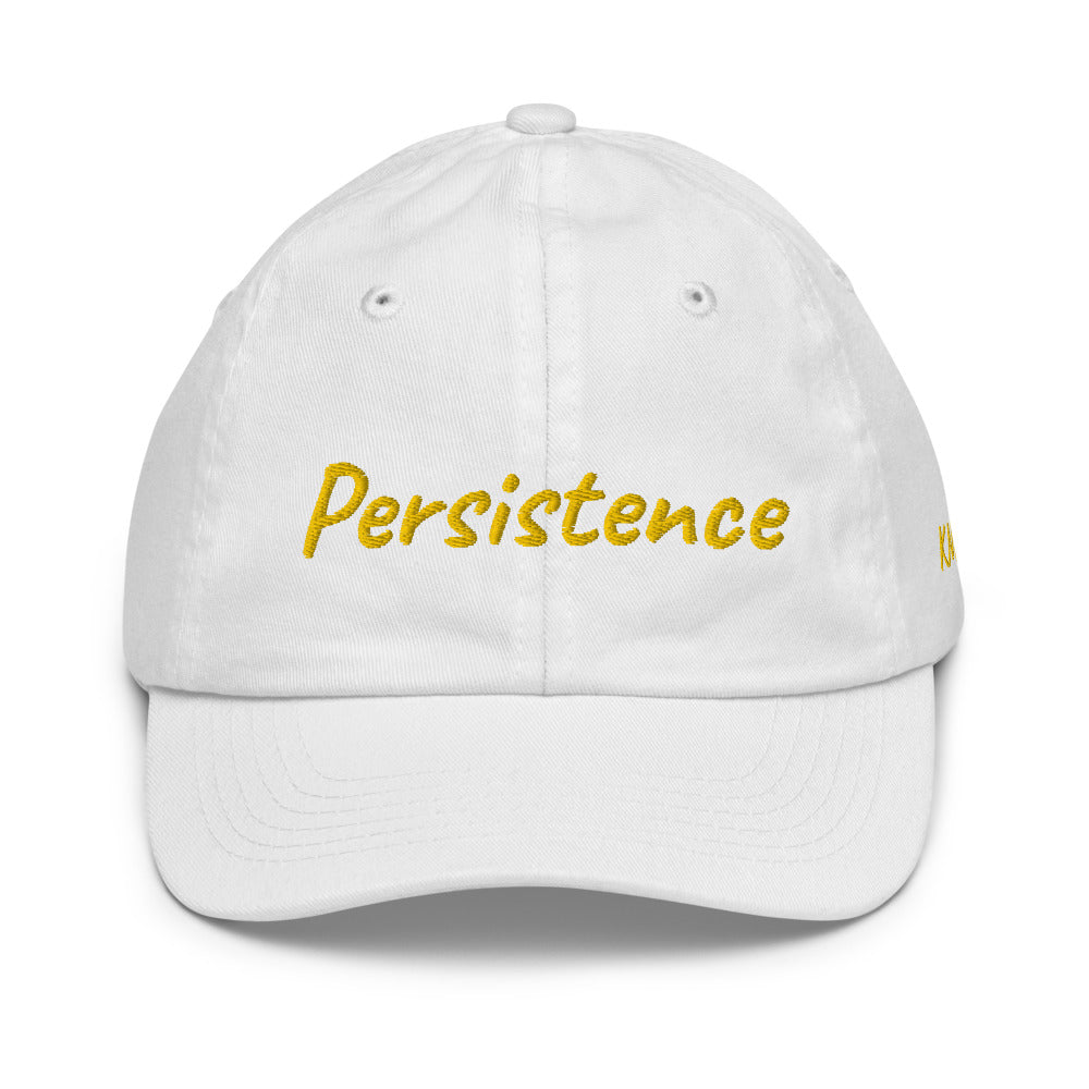 Persistence In Gold Embroidery on Youth Baseball Cap