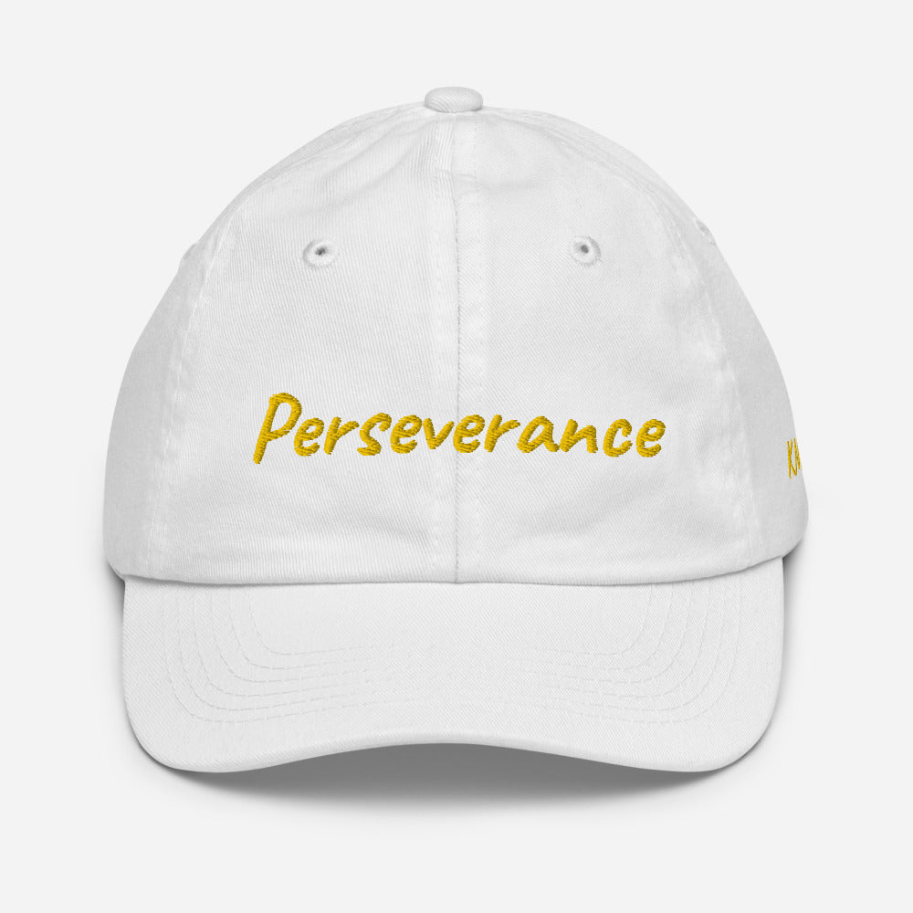 Perseverance In Gold Embroidery on Youth Baseball Cap