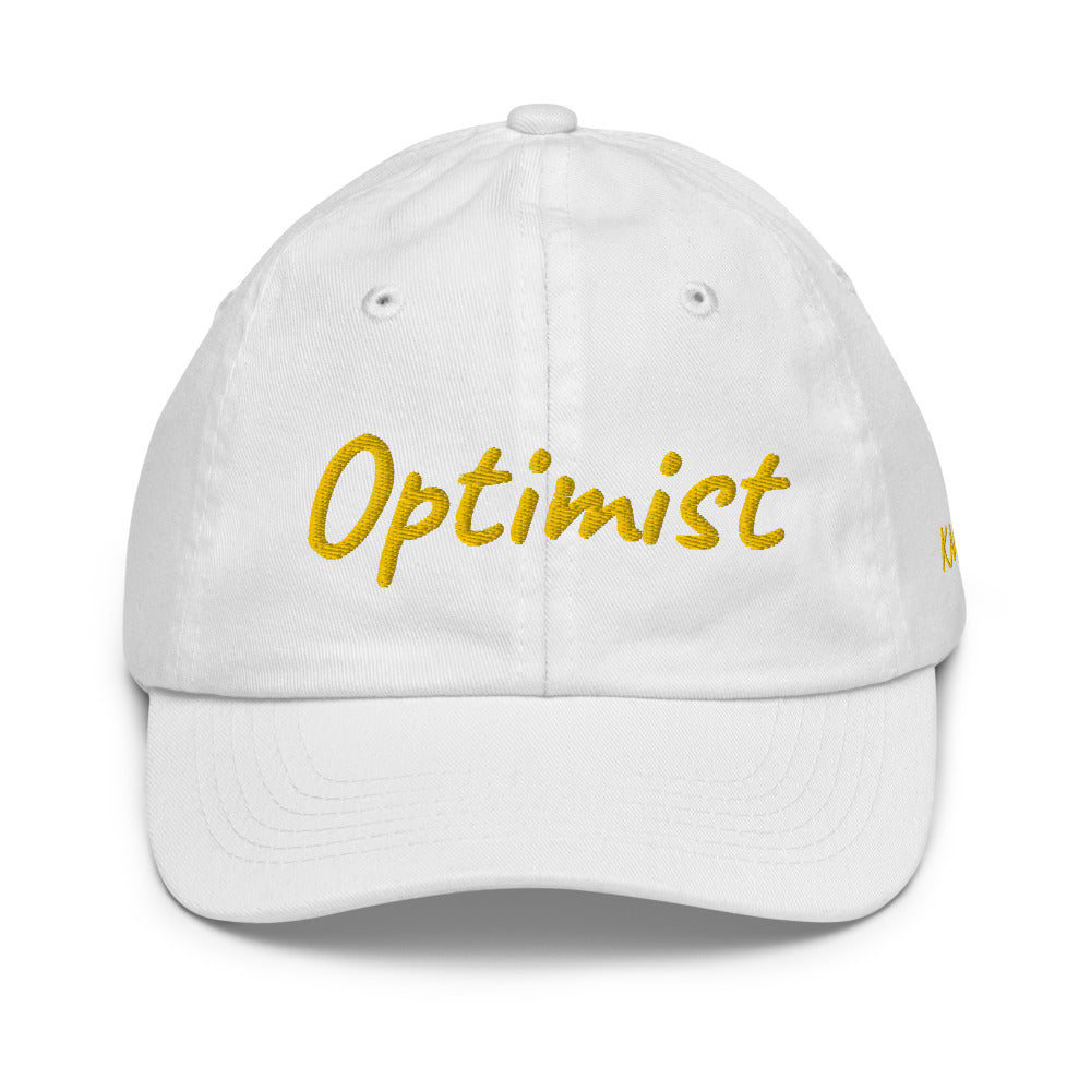 Optimist In Gold Embroidery on Youth Baseball Cap