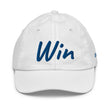 Win In Sapphire Embroidery on Youth Baseball Cap