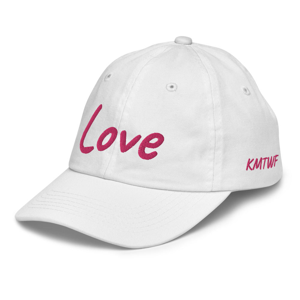 Love In Star Rose Quartz Embroidery on Youth Baseball Cap