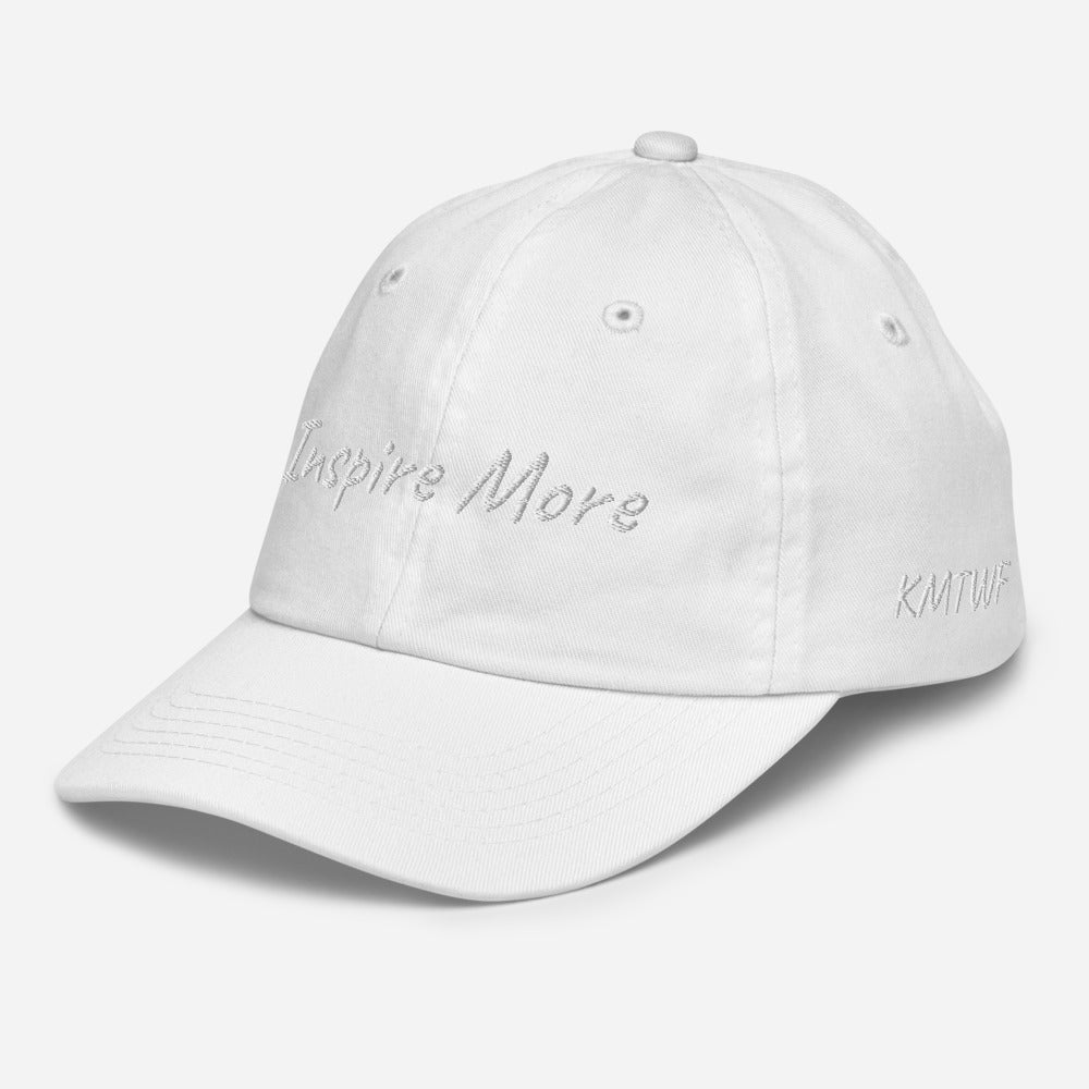 Inspire More In Diamond Embroidery on Youth Baseball Cap