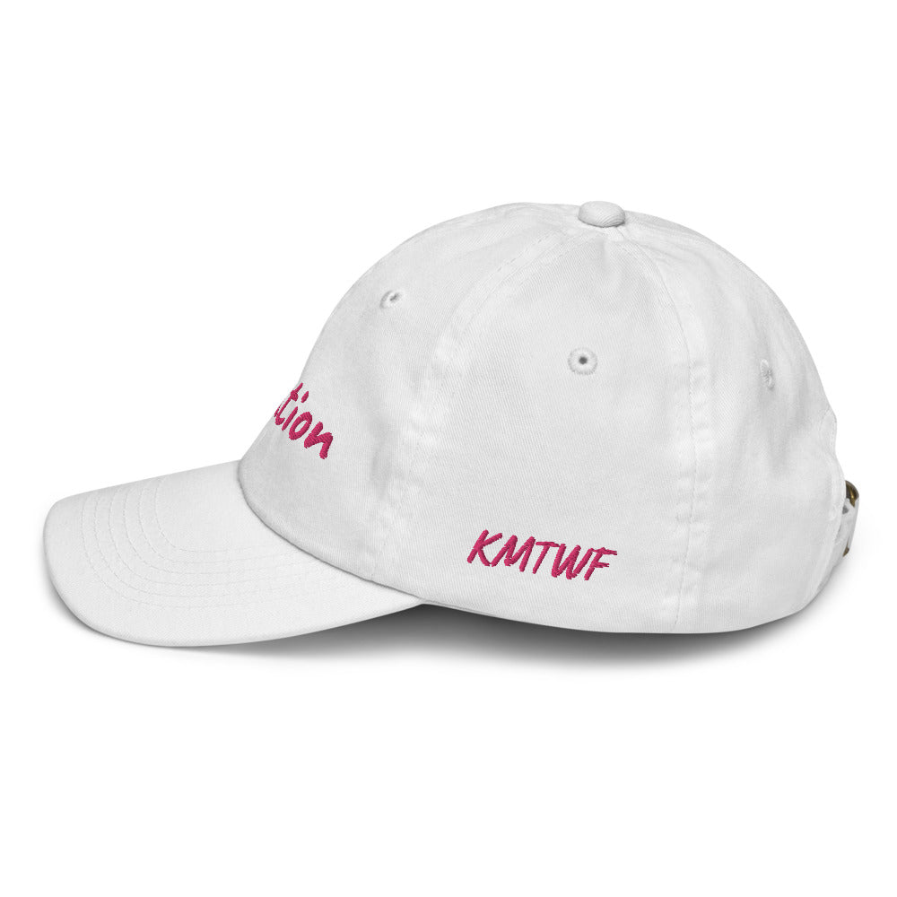 Motivation In Star Rose Quartz Embroidery on Youth Baseball Cap