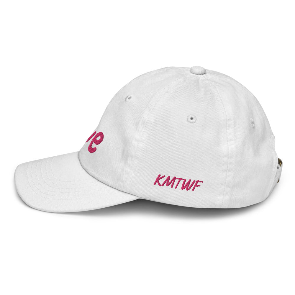 Love In Star Rose Quartz Embroidery on Youth Baseball Cap