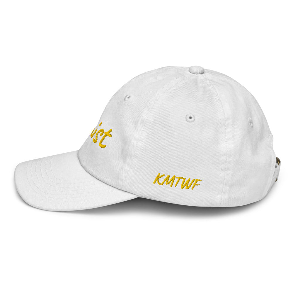 Optimist In Gold Embroidery on Youth Baseball Cap