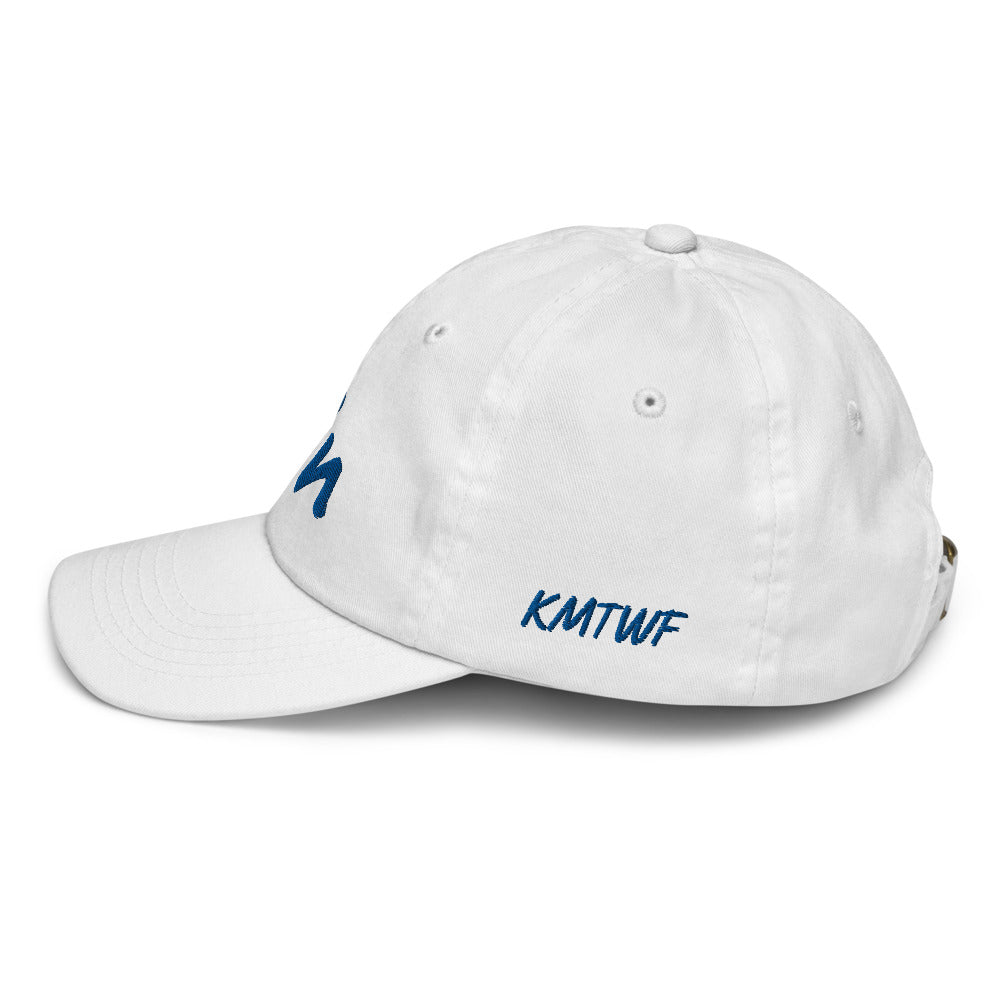 Win In Sapphire Embroidery on Youth Baseball Cap