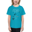 Walk With A Purpose Haiku With Dragonfly on Youth Short Sleeve T-Shirt