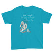 Lead By Example Haiku With Mountain Shrines on Youth Short Sleeve T-Shirt