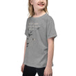 Walk With A Purpose Haiku With Dragonfly on Youth Short Sleeve T-Shirt