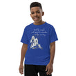 Lead By Example Haiku With Mountain Shrines on Youth Short Sleeve T-Shirt