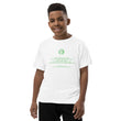 Binary Instructions To Keep Moving The World Forward With Vitruvian Earth In Green on Youth Short Sleeve T-Shirt