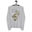 Matsuo Basho Haiku With Bonsai on Youth Long Sleeve T-Shirt