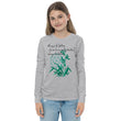 Always Better Haiku With Lilies on Youth Long Sleeve T-Shirt