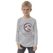 Courage To Begin Haiku With Fish on Youth Long Sleeve T-Shirt