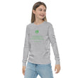 Binary Instructions To Keep Moving The World Forward With Venusian Earth In Green on Youth Long Sleeve T-Shirt