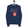 Believe To Win Haiku With Sun Tree on Youth Long Sleeve T-Shirt