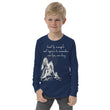 Lead By Example Haiku With Mountain Shrines on Youth Long Sleeve T-Shirt