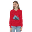 Dream Bigger Haiku With Mountains on Youth Long Sleeve T-Shirt