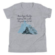 Dream Bigger Haiku With Mountains on Youth Premium T-Shirt