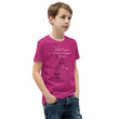 Walk With A Purpose Haiku With Dragonfly on Youth Premium T-Shirt